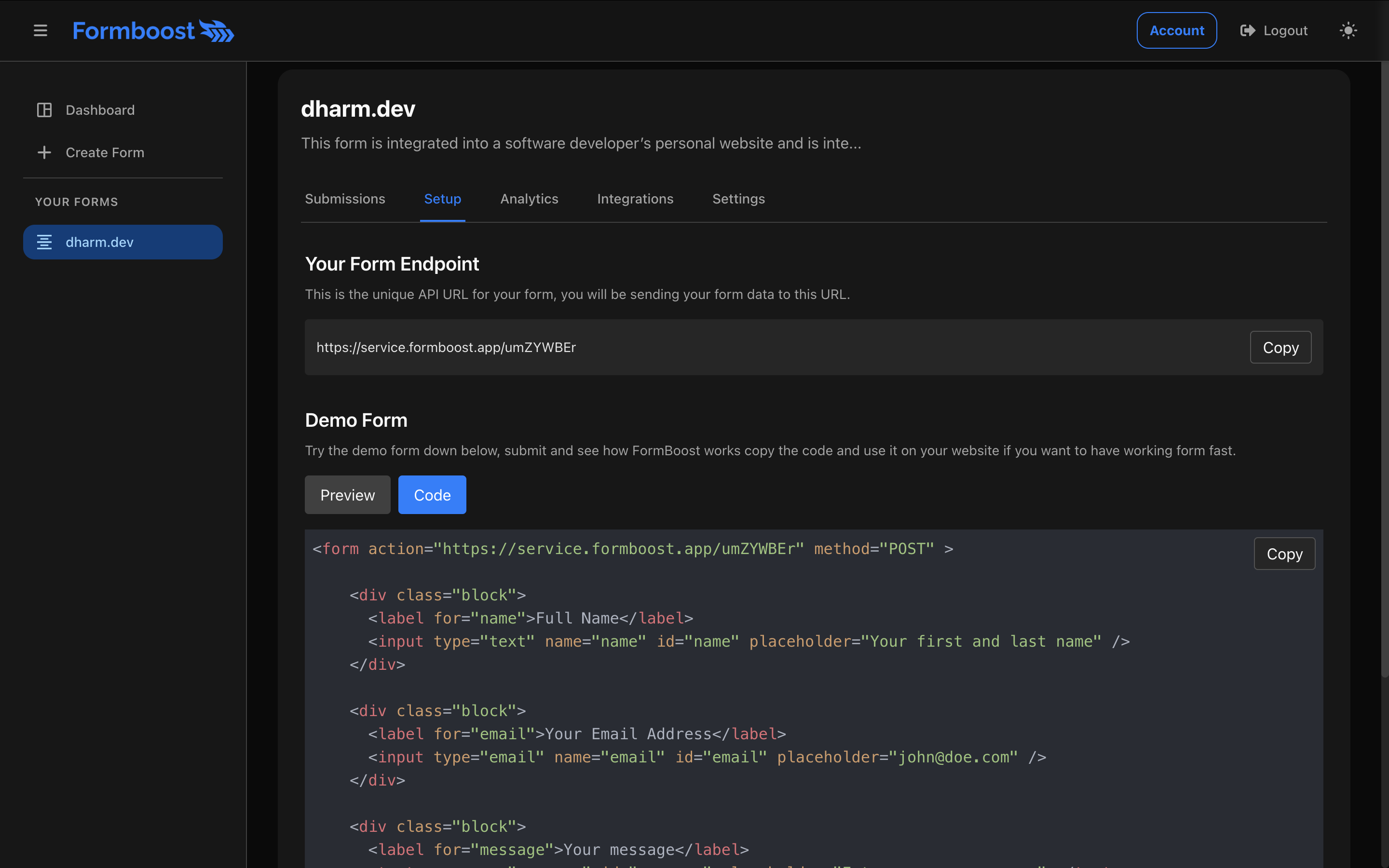 Formboost - Screenshot 4 showing product features and functionality