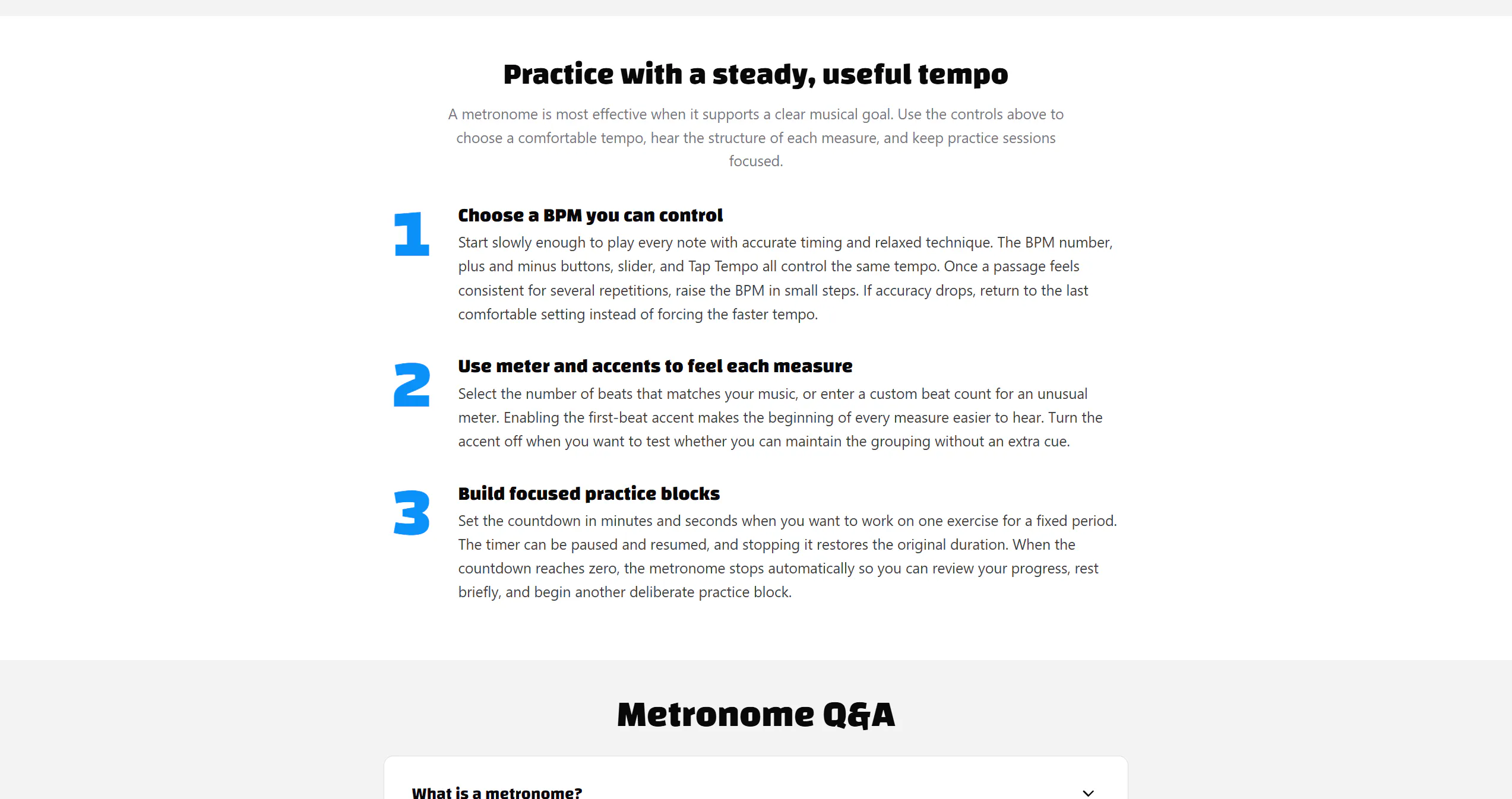 Free Online Metronome and Guitar Tuner gallery image