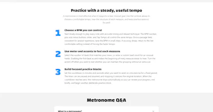 Free Online Metronome and Guitar Tuner gallery image