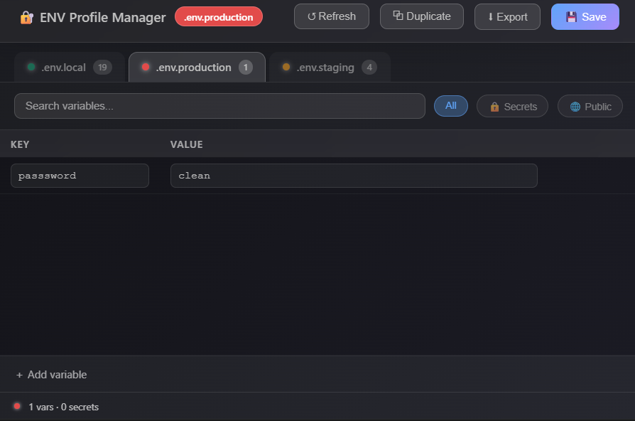ENV Manager gallery image