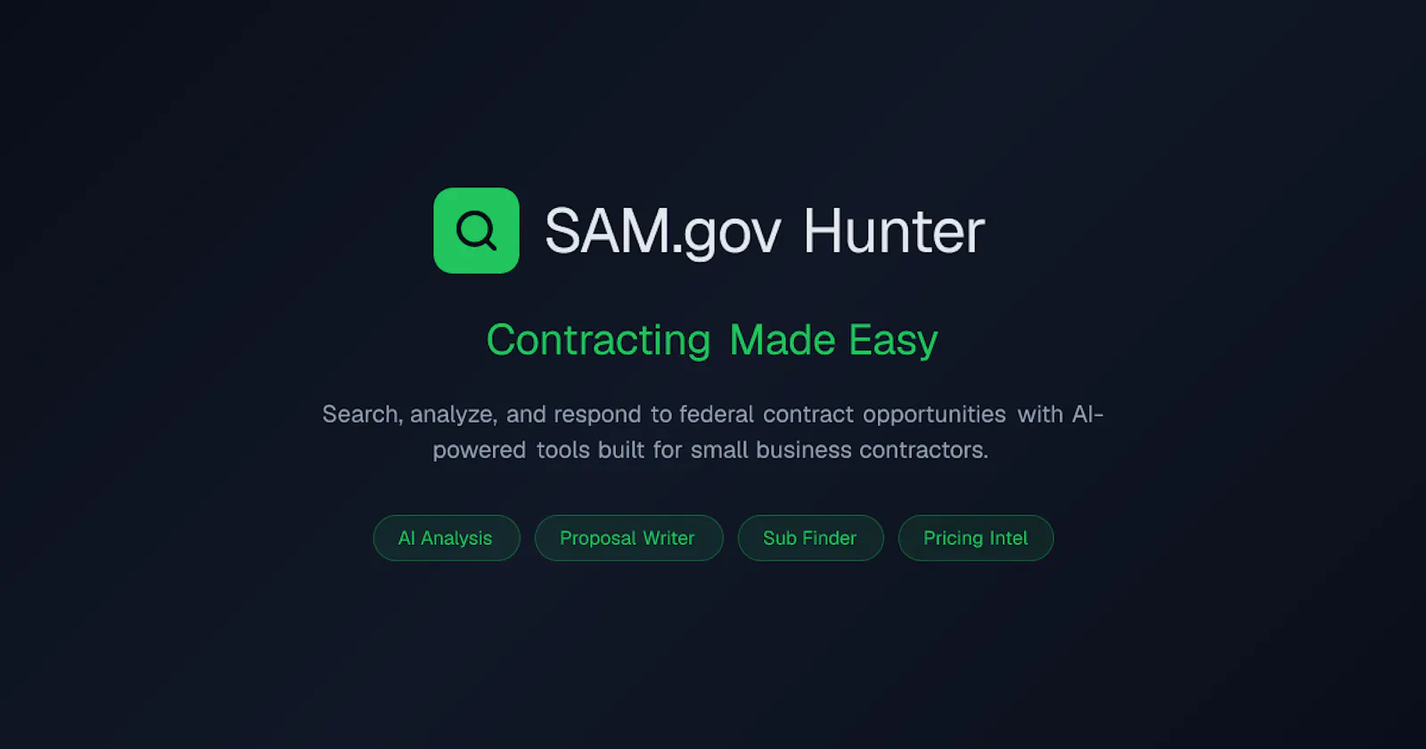 SAM.gov Hunter screenshot 1
