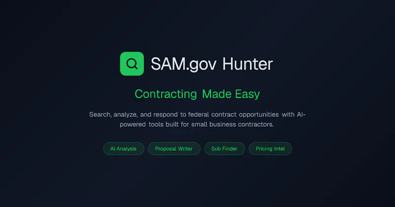 SAM.gov Hunter screenshot 1