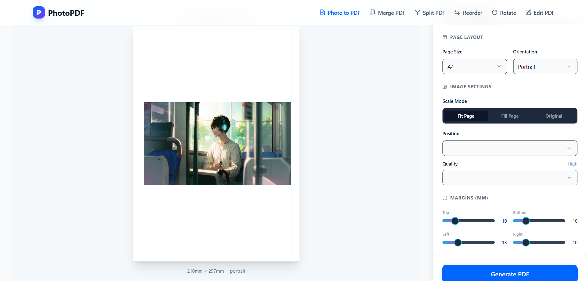 Photo to PDF gallery image