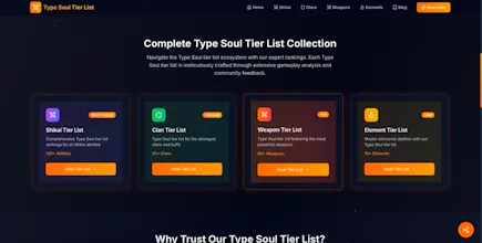 Type Soul Tier List gallery image