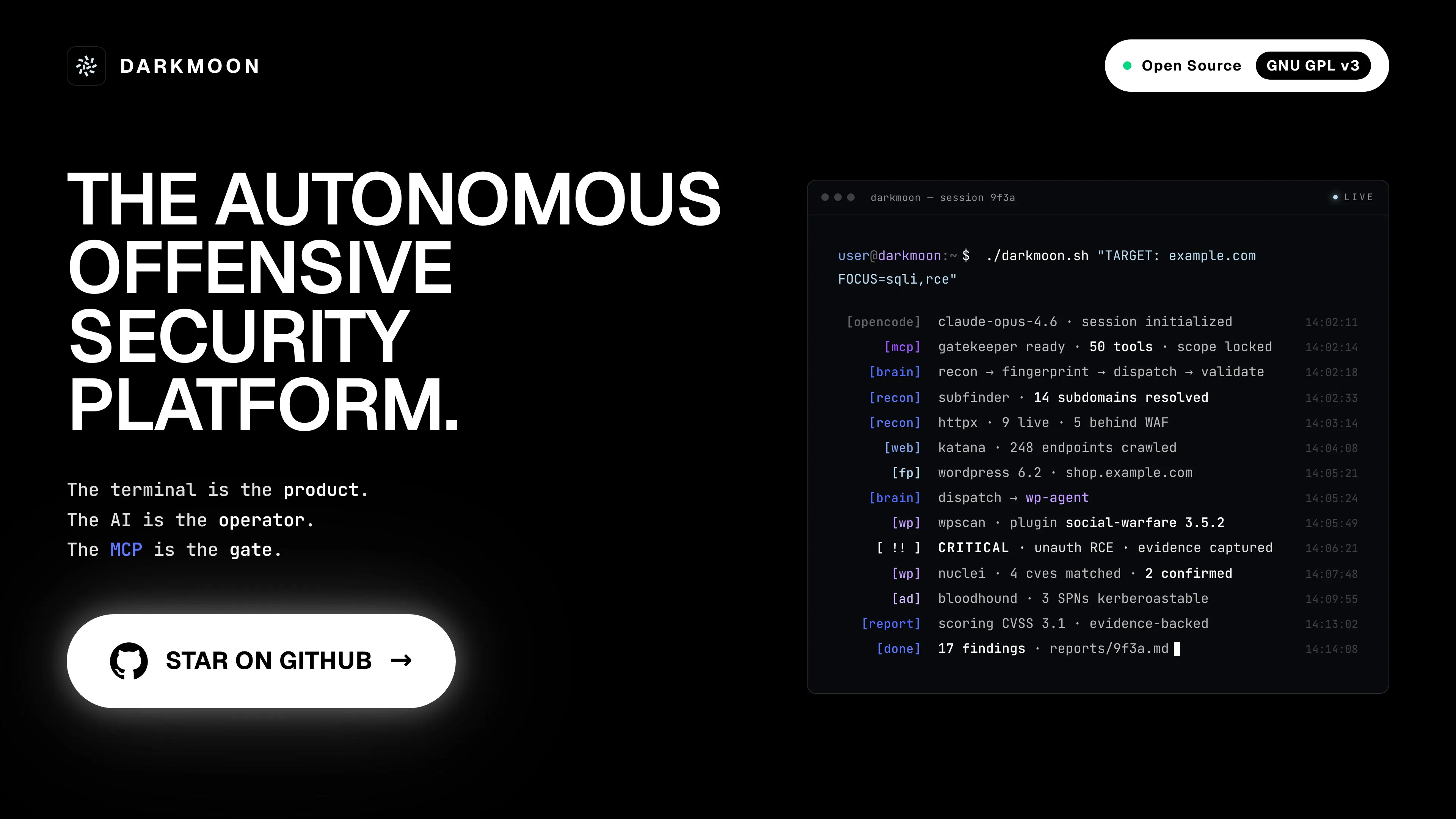 Darkmoon: Autonomous penetration testing platform | Product Hunt