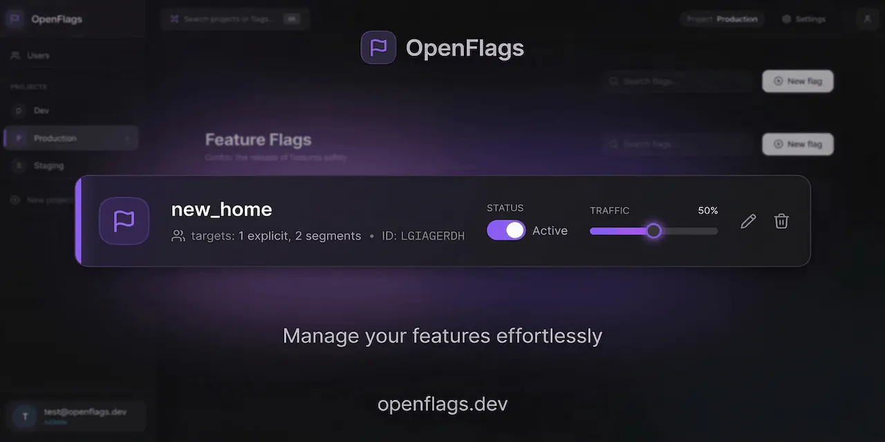 OpenFlags: Fast, self-hosted, edge-ready feature flags for modern teams ...