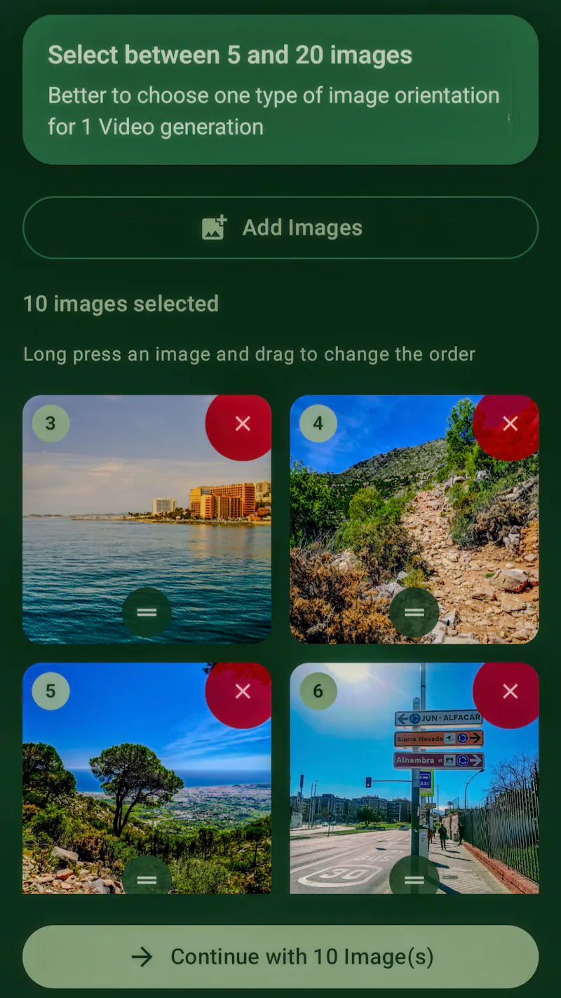 Travel Video Gen (Mobile app) screenshot 3