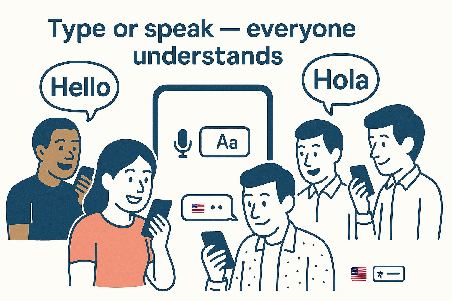 Mídia 4 de Bridgitte - um link ou qr, qualquer idioma - Fale o seu caminho - é traduzido instantaneamente