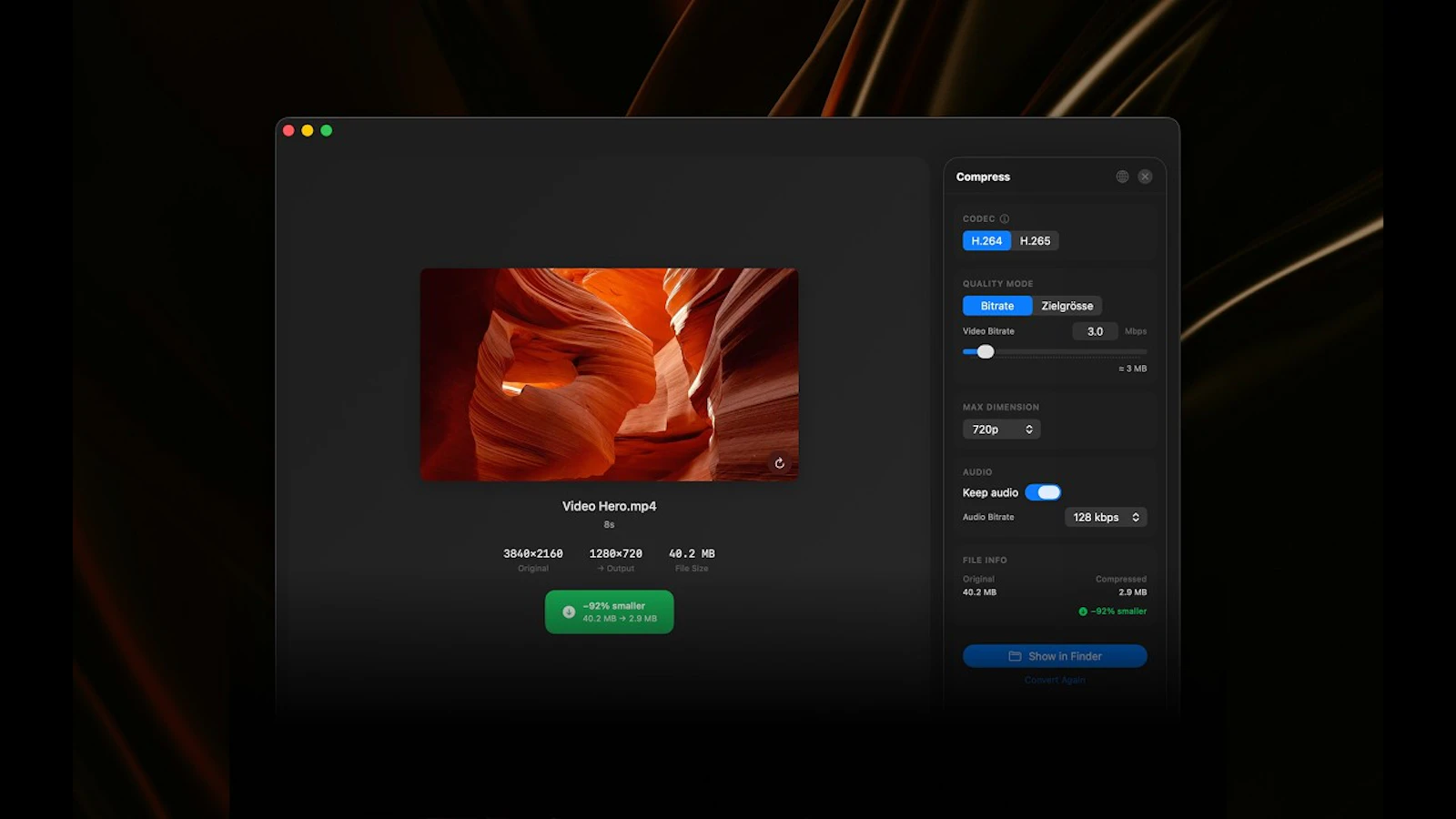 Video Squeezer by HIVER screenshot 1 (video preview)