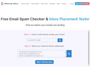 Illustration of a seamless email spam checker in action