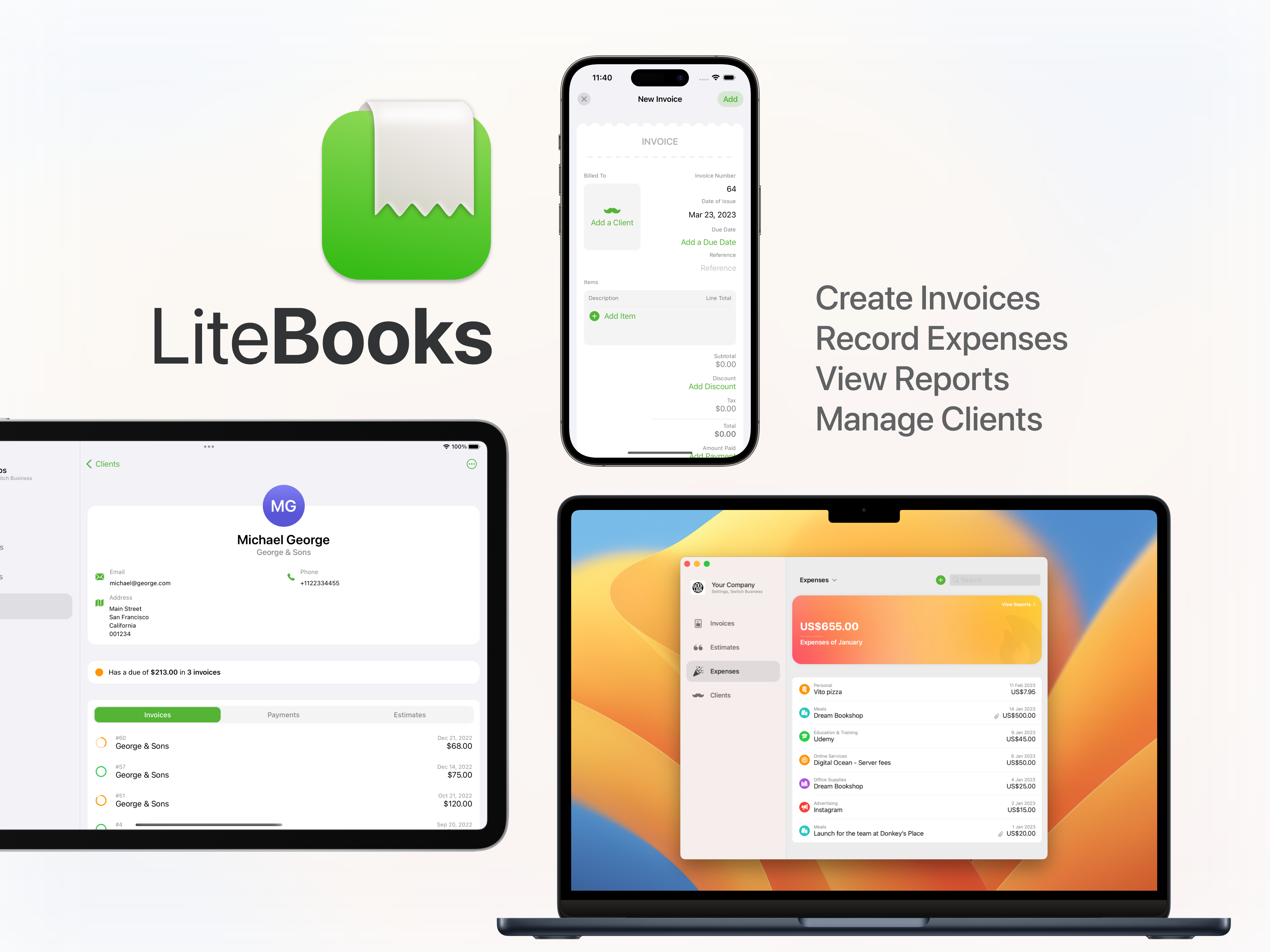 Media Litebook - Invois untuk perniagaan kecil 1