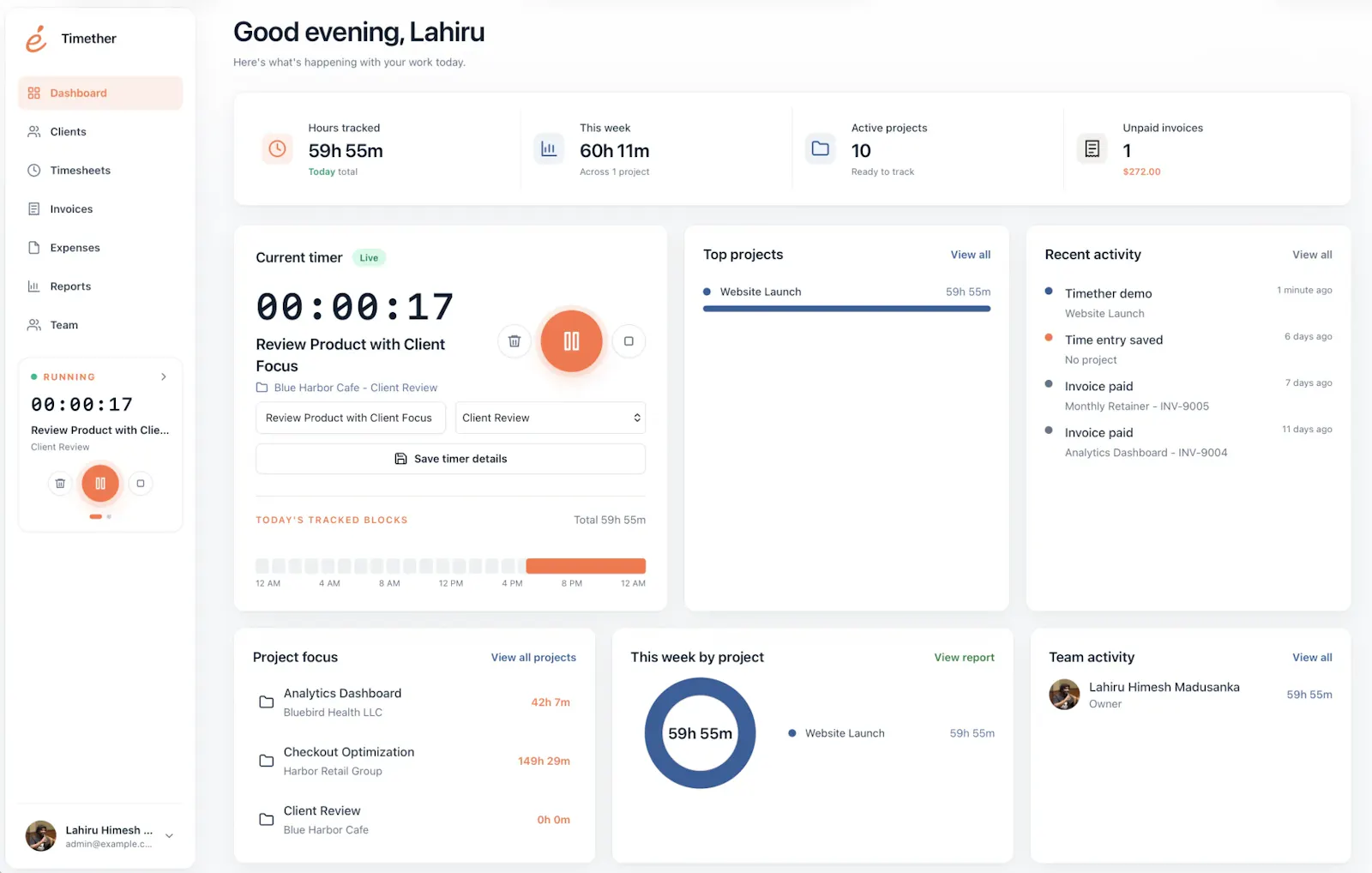 Timether screenshot 3
