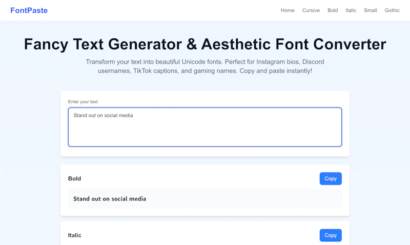 FontPaste screenshot 4