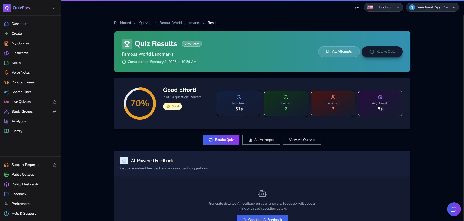 Quizflex AI gallery image