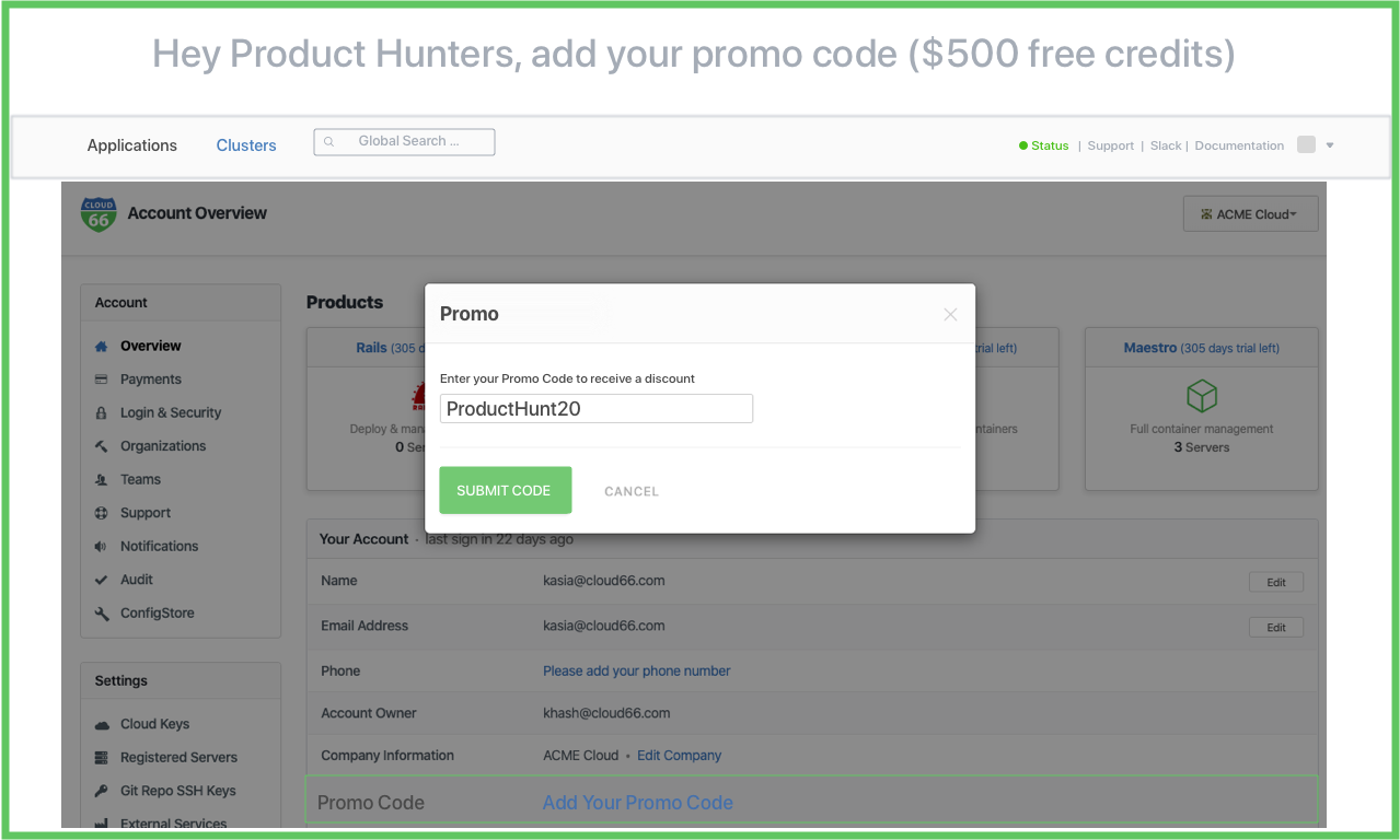 Cloud 66 Maestro gallery image