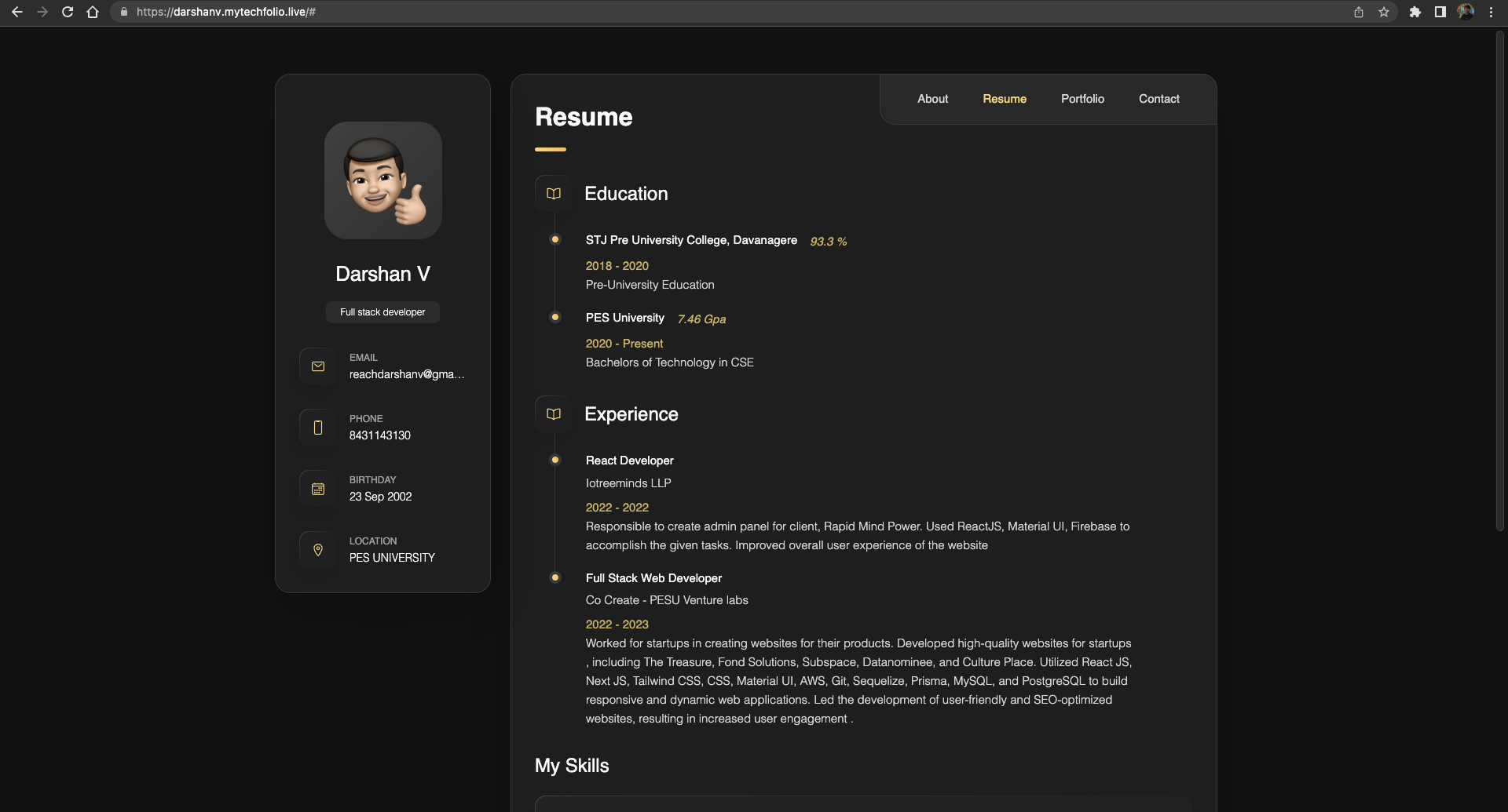 Media Portfolio Awesome - Menjana laman web portfolio di mana sahaja 2