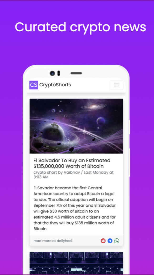 CryptoShorts - Crypto News in 60 Words gallery image