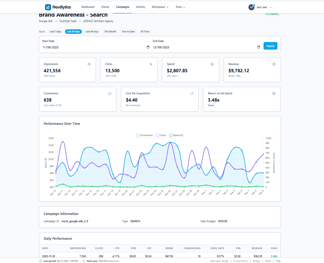 Nordlytics - Screenshot 3 showing product features and functionality
