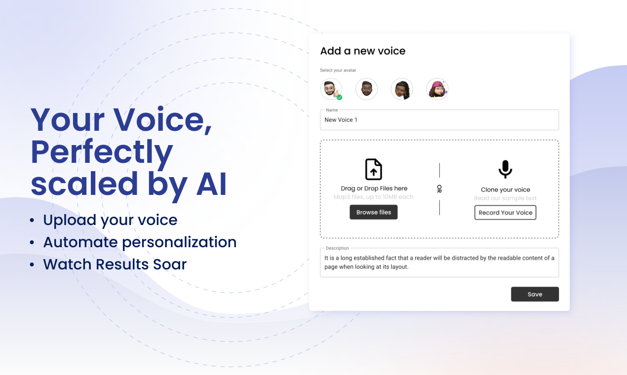 Média Gabriel AI - Livrer des messages vocaux personnels instantanément, à n'importe quelle échelle 4
