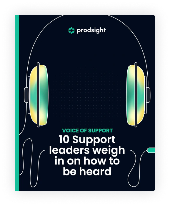 Voice of Support Ebook by Prodsight