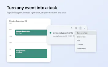 Event → Task for Google Calendar gallery image