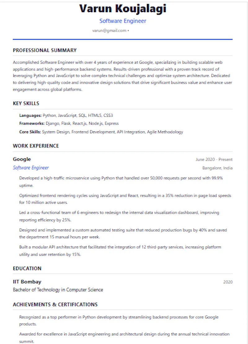 Resume AI screenshot 3