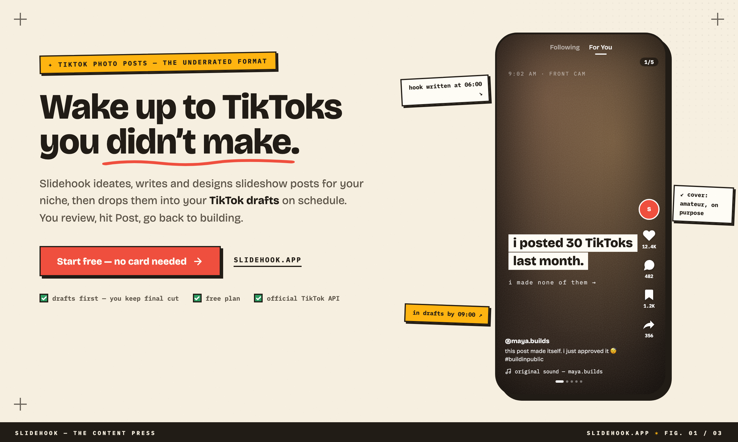 Slidehook - the Tiktok slideshow factory gallery image