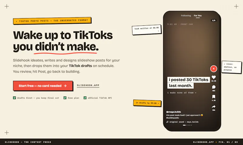 Slidehook - the Tiktok slideshow factory screenshot 4