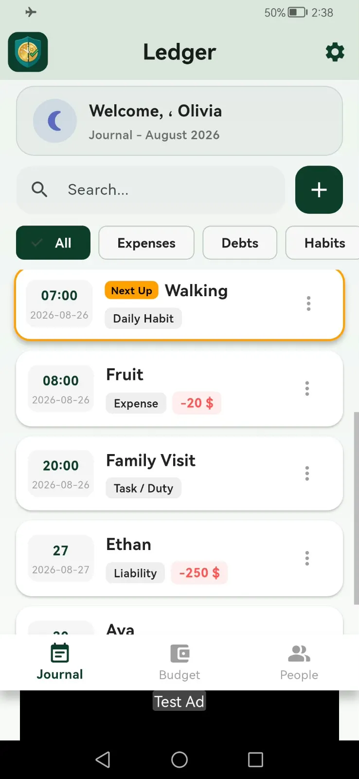 Ledger: Budget & Routine gallery image
