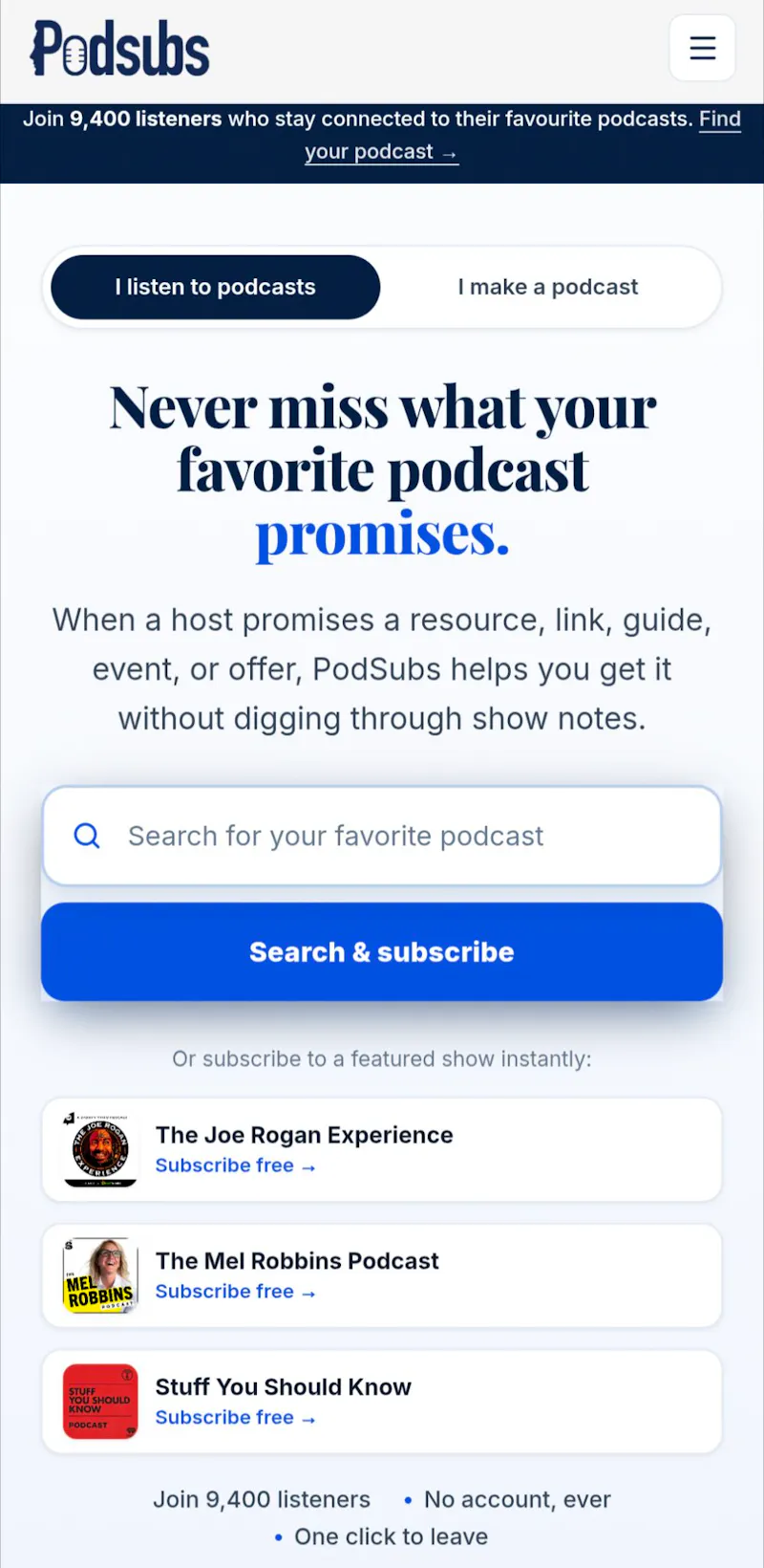 Podsubs screenshot 3