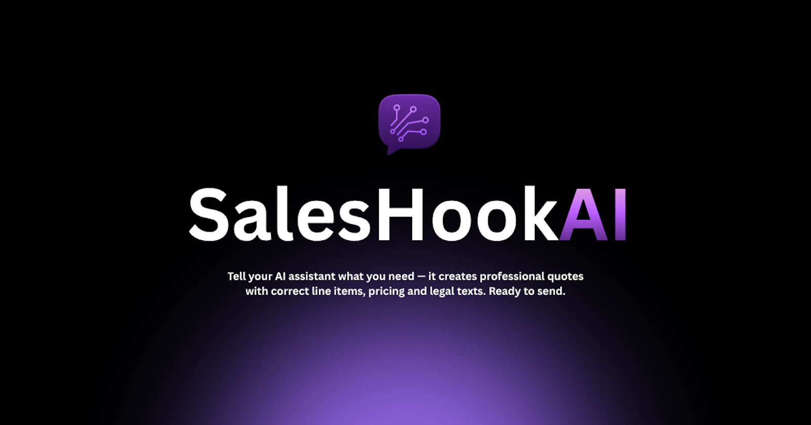 SalesHookAI screenshot 1