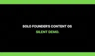 Solo Founder's Content OS