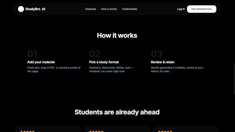StudyBro AI screenshot 2