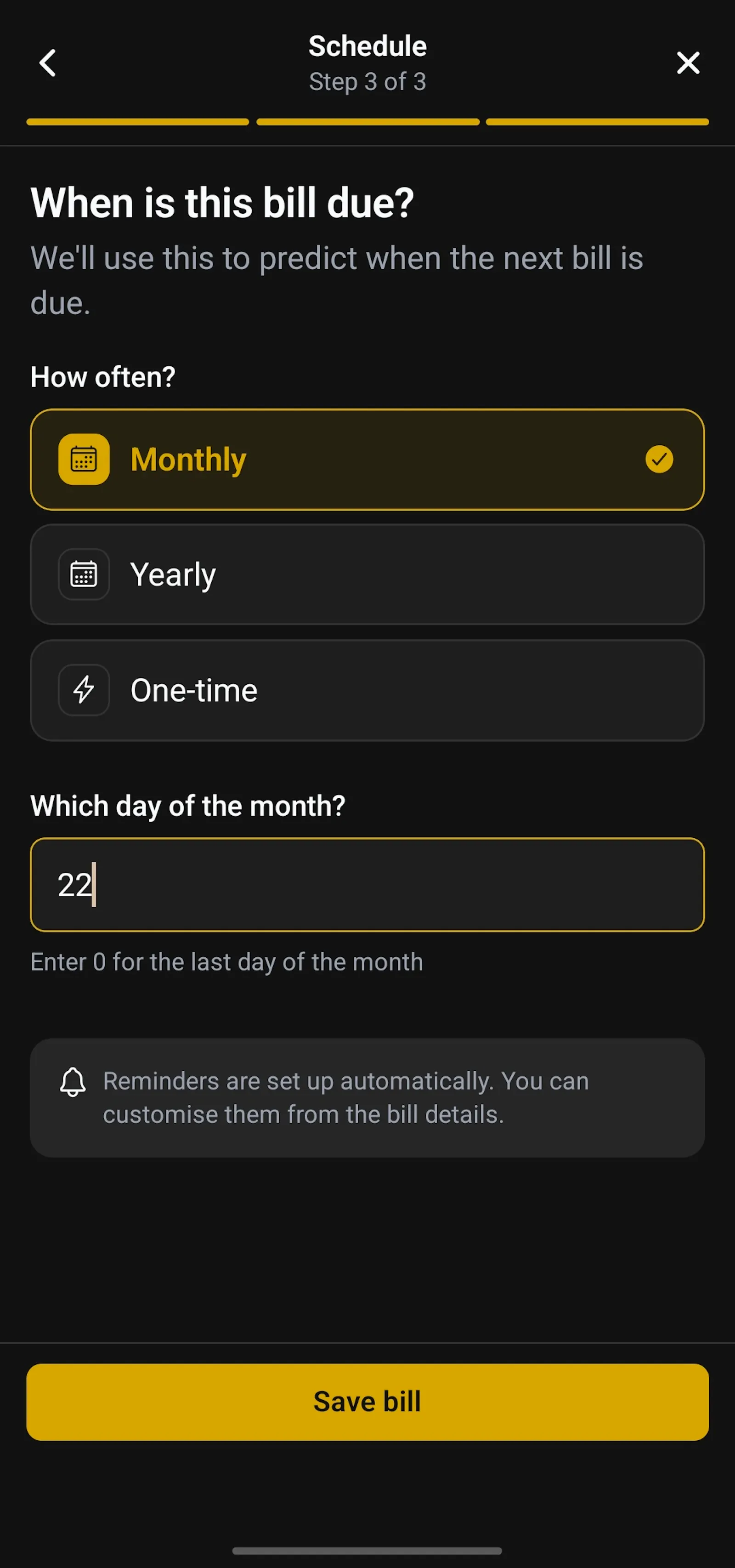 Bill Reminder screenshot 8