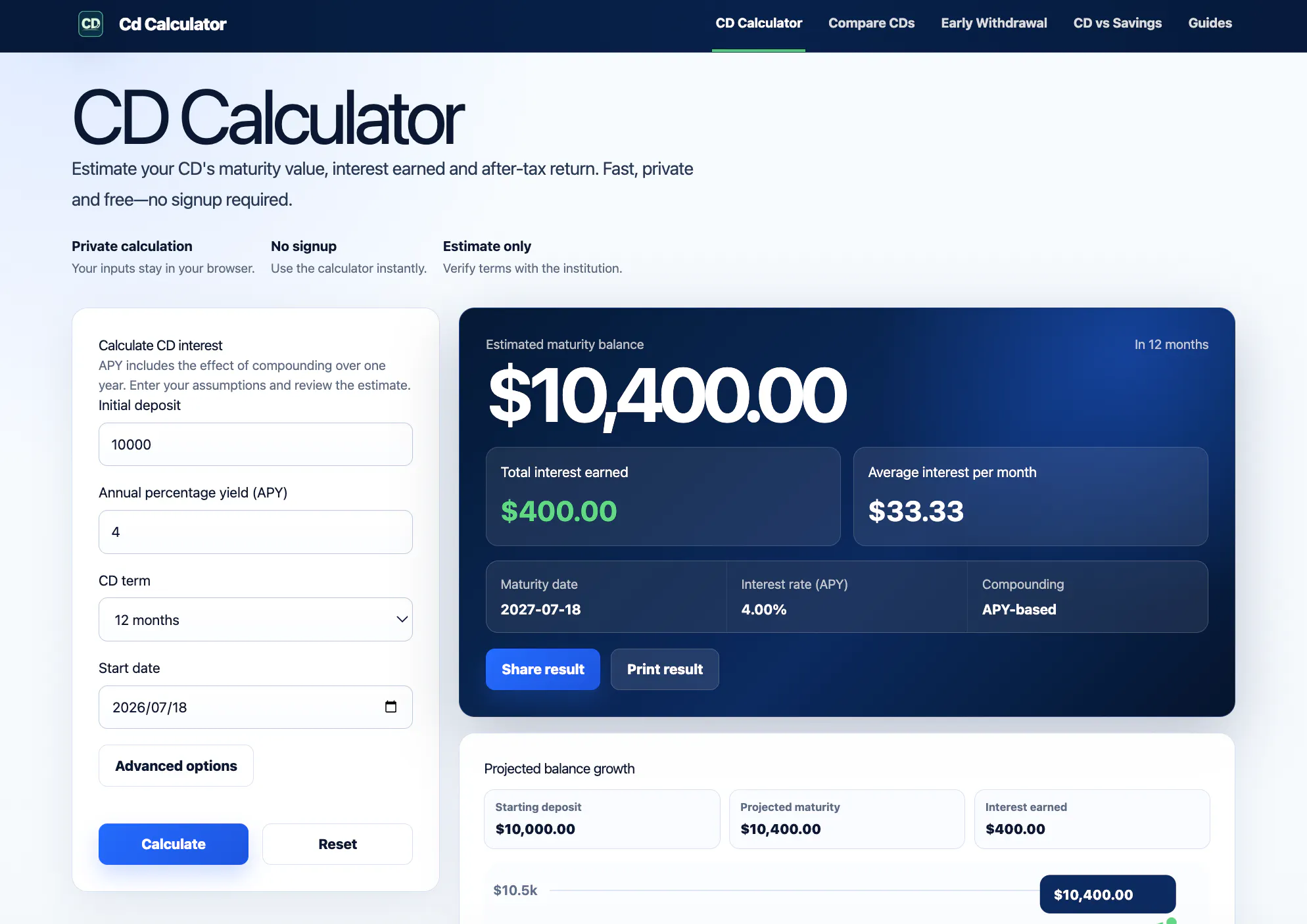 Cd Calculator gallery image