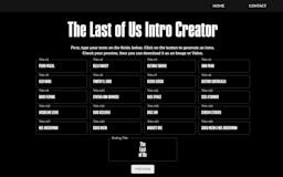 The Last of Us Intro Creator media 2