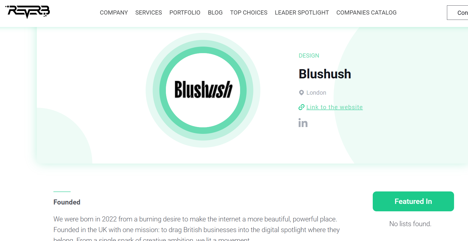 REVERB | Companies catalog gallery image