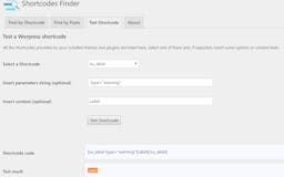 Shortcodes Finder for Wordpress media 1