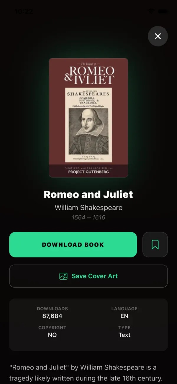 Vellum: Classic Books Reader - Screenshot 5 showing product features and functionality