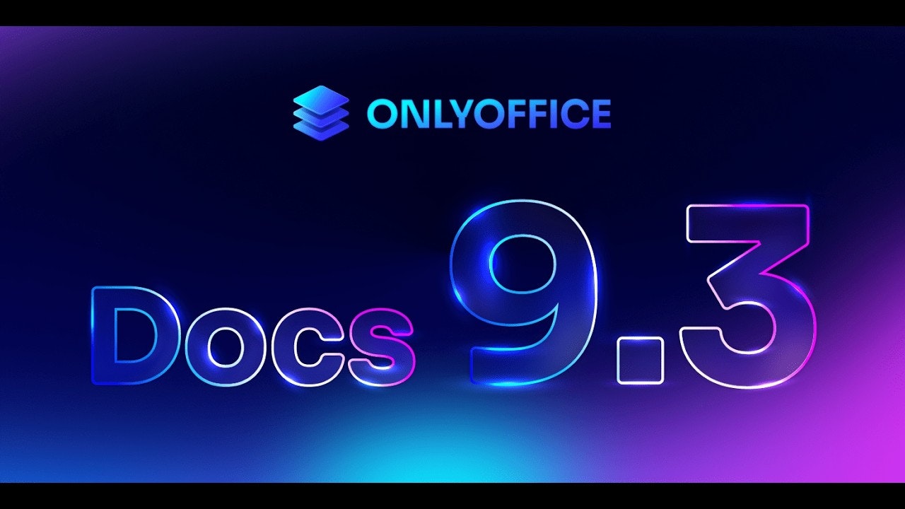 ONLYOFFICE Docs 9.3 gallery image