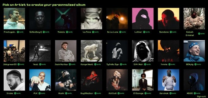 Альбома - Remix Your Spotify Альбомы медиа 1