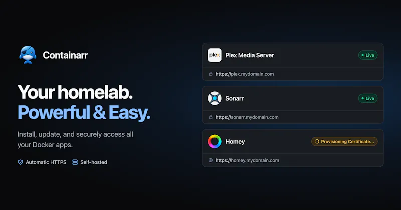 Containarr screenshot 1