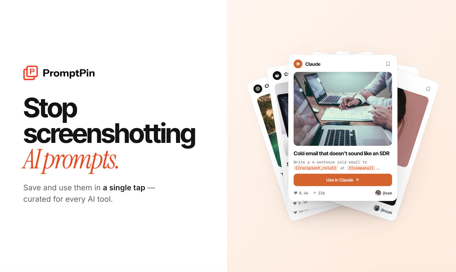 PromptPin screenshot 1