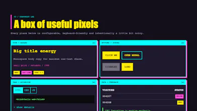 Retro Portal - Web Template gallery image