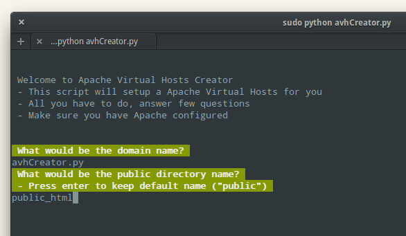 Apache Virtual Hosts Creator gallery image