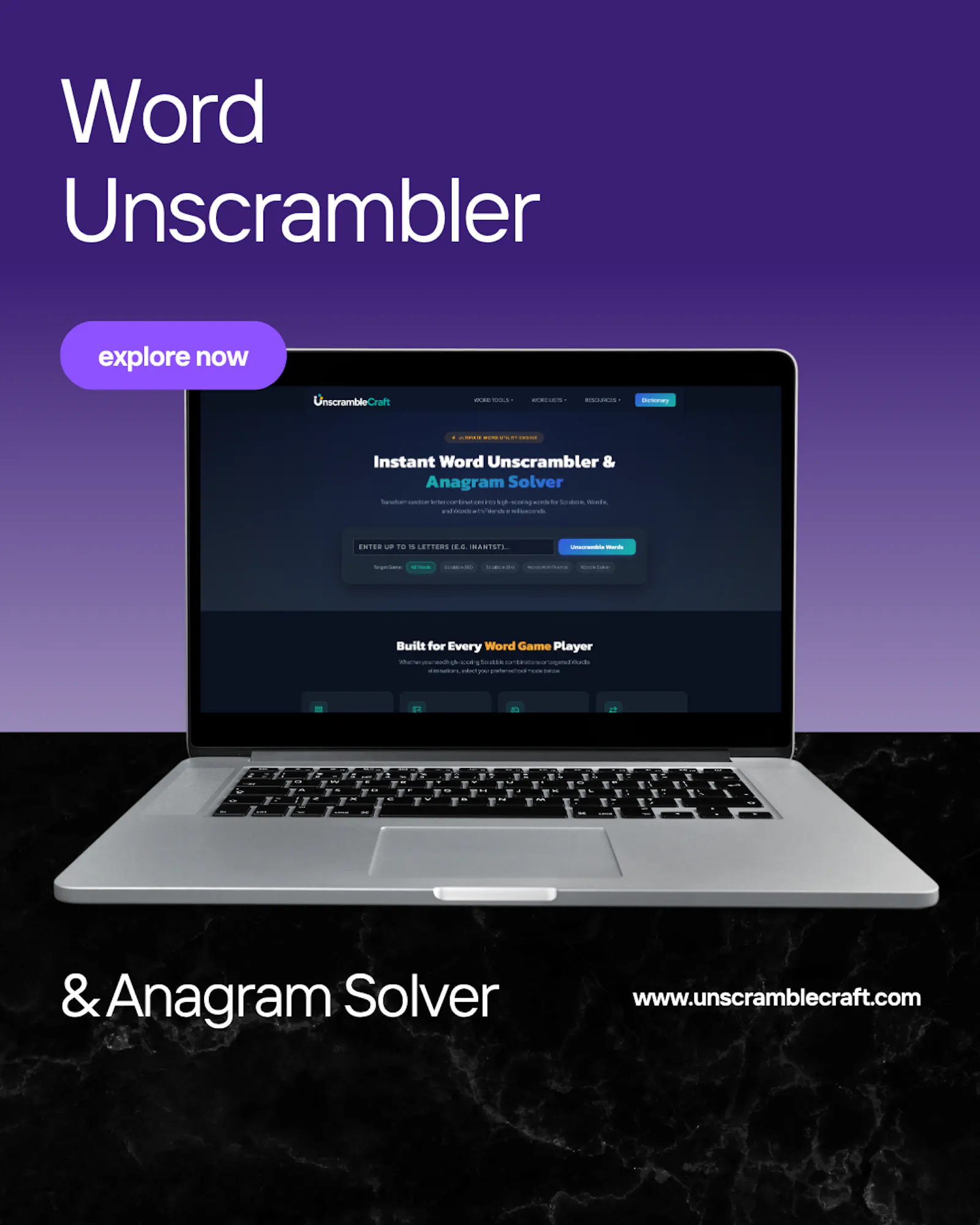 https://unscramblecraft.com/ screenshot 2