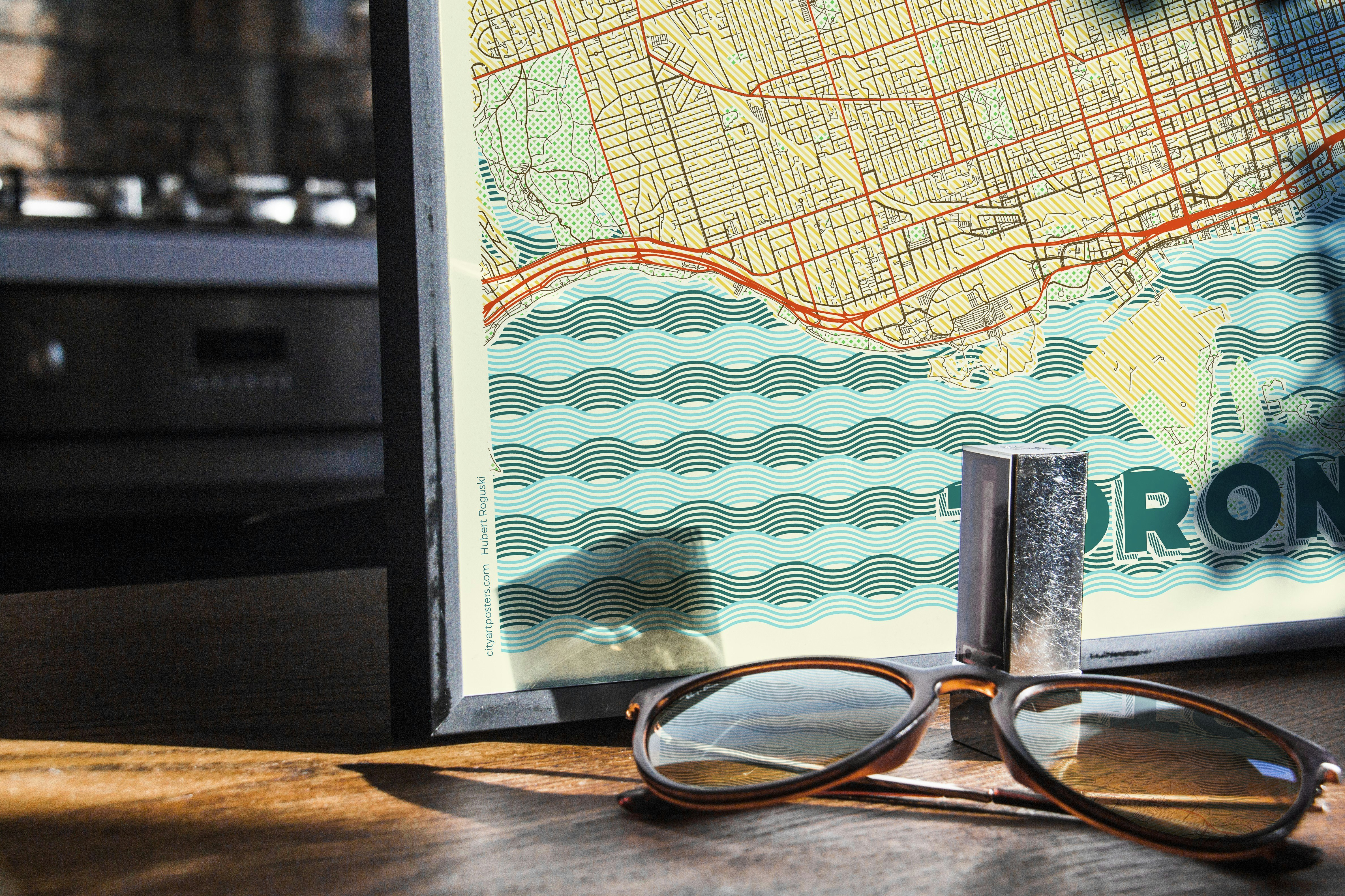 City Map Retro Posters Image