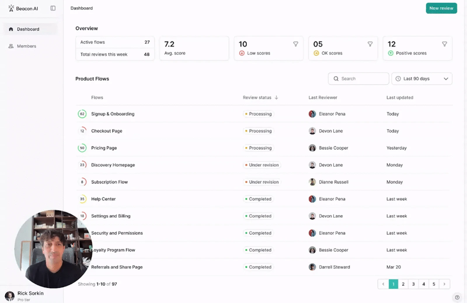 onBeacon screenshot 1 (video preview)