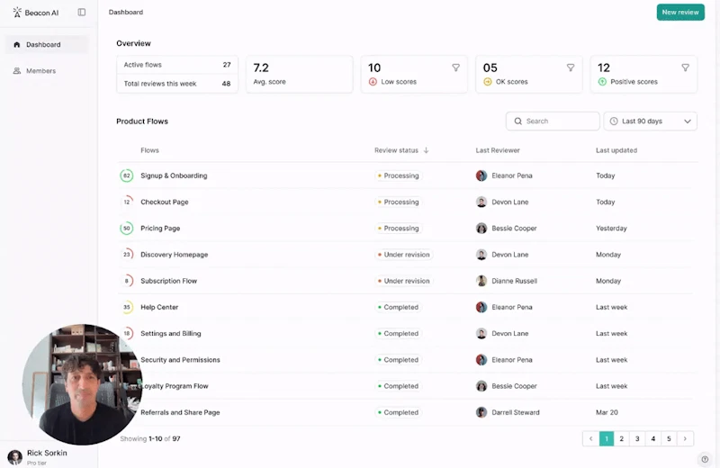 onBeacon screenshot 1 (video preview)