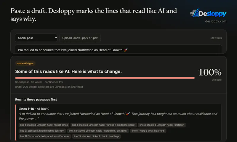 Desloppy screenshot 1